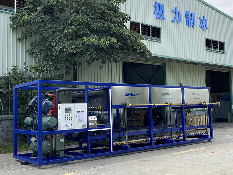 山西客戶10噸直冷式塊冰機(jī)